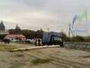 В Мурманске фургон снес столб