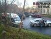 У Первомайского суда столкнулись "Ауди" и маршрутка 
