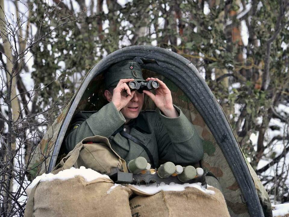 Пост наблюдения горных егерей.