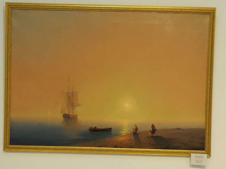 Неизвестный автор. «Морской пейзаж». XIX в.