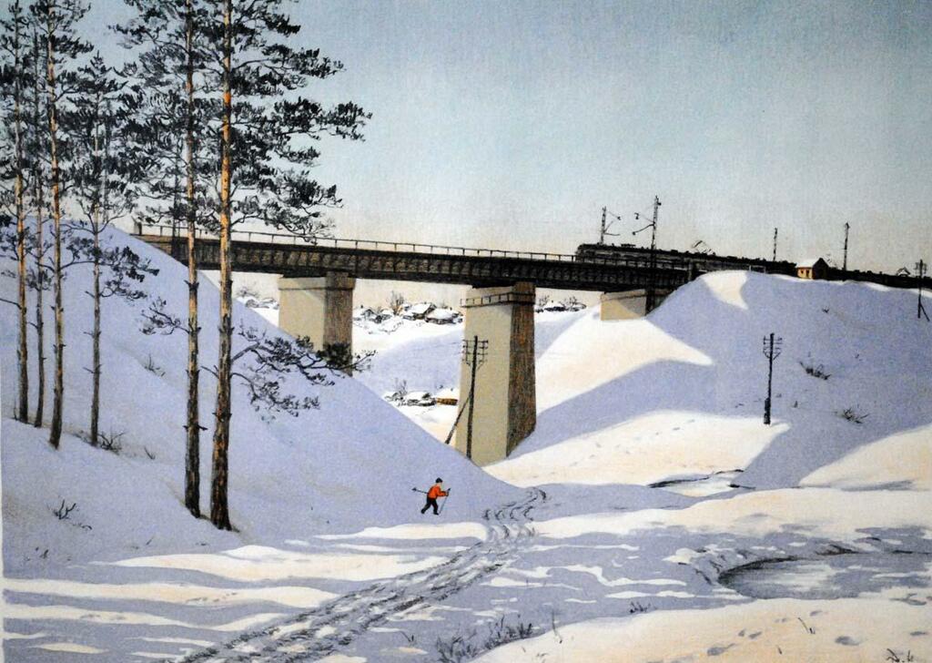 Петр Суворов. «Подмосковье. Хотьково». 1962. Петр Суворов. «Подмосковье. Хотьково». 1962.