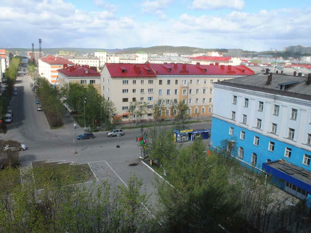 Центр Мурманска с 18-метровой высоты. Центр Мурманска с 18-метровой высоты.