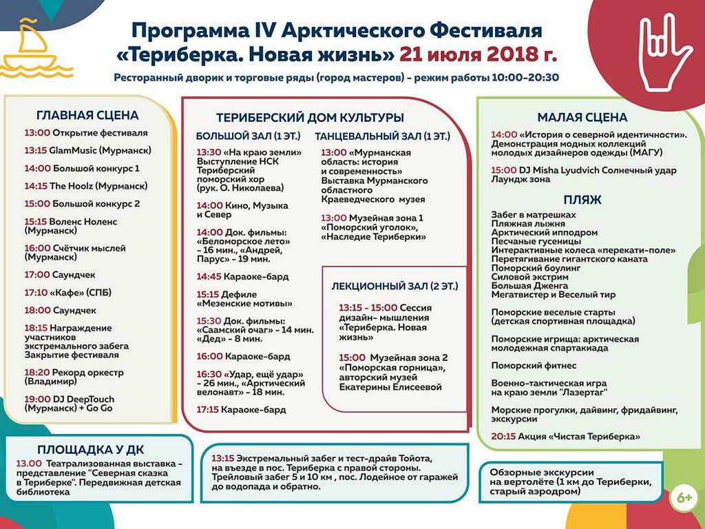 Программа фестиваля Териберка Новая жизнь