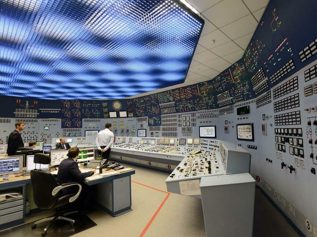 Операционный зал Кольской АЭС. Операционный зал Кольской АЭС.