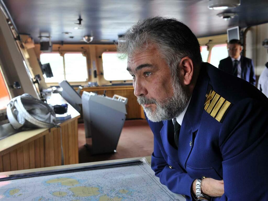 Капитан атомохода Дмитрий Лобусов.