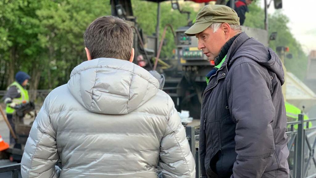 Андрей Чибис в воскресенье проверил ход дорожных работ