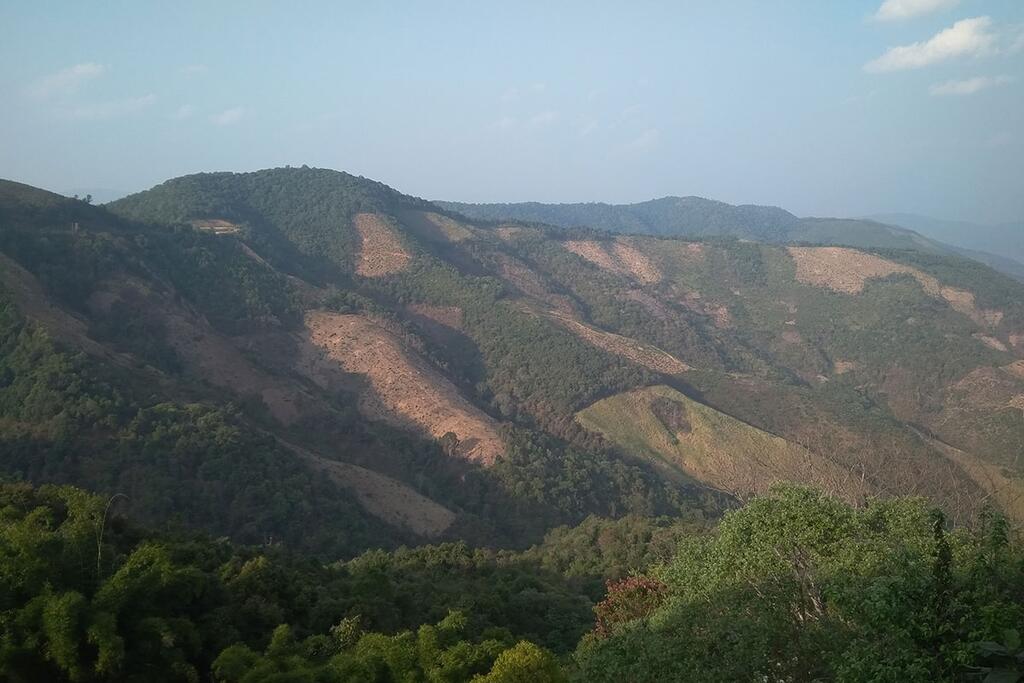 На перегоне в Луангпрабанг.