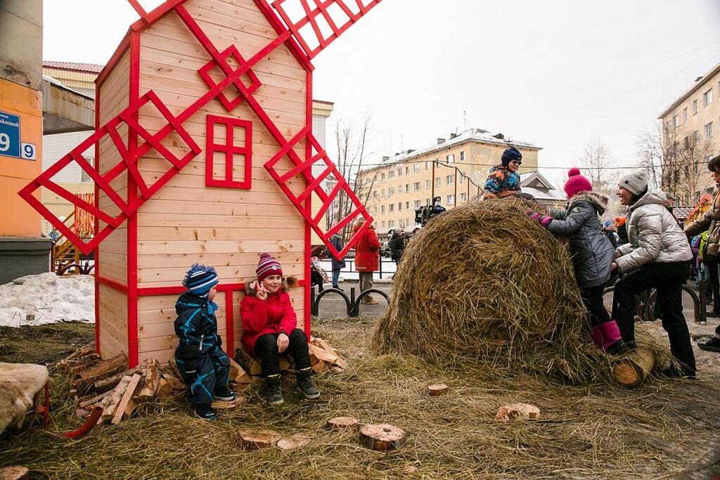 Фрагмент русской деревни.