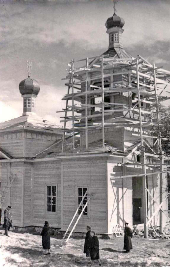 Реставрация Борисоглебской церкви. 1965 г. Реставрация Борисоглебской церкви. 1965 г.