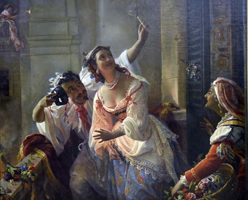 «Сцена из римского карнавала» (1859 г.). Орлов Пимен Никитич. «Сцена из римского карнавала» (1859 г.). Орлов Пимен Никитич.