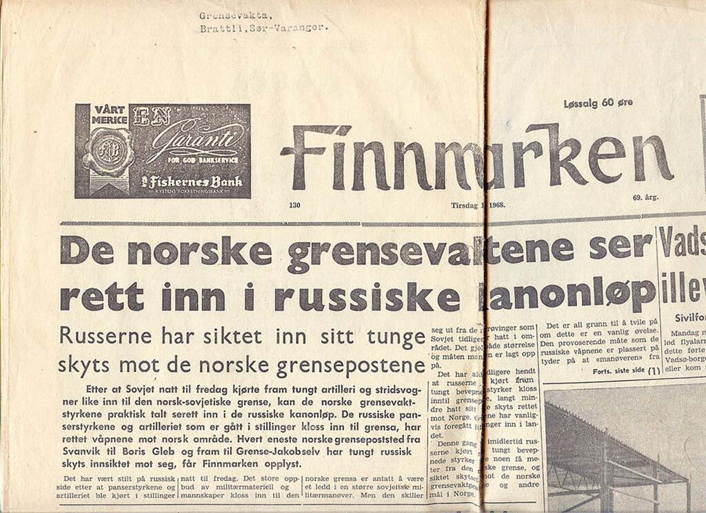Одно из немногих сообщений в норвежской прессе тех лет о ситуации на границе с СССР. Одно из немногих сообщений в норвежской прессе тех лет о ситуации на границе с СССР.