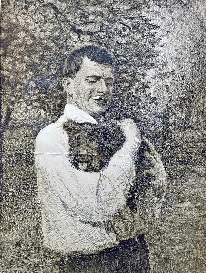 Александр Парамонов. «Маяковский с другом». 1941 г. Александр Парамонов. «Маяковский с другом». 1941 г.