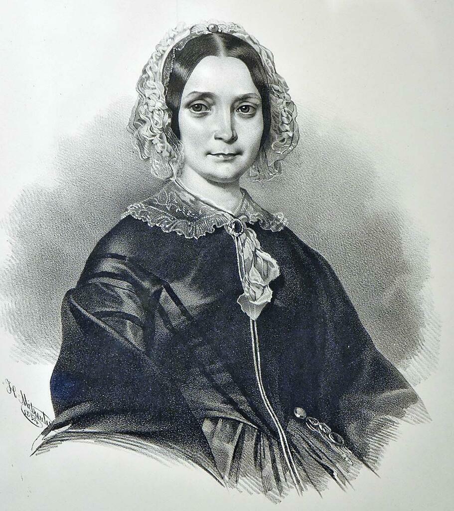 Неизвестный автор. &laquo;Портрет молодой женщины&raquo;, 1854 г.