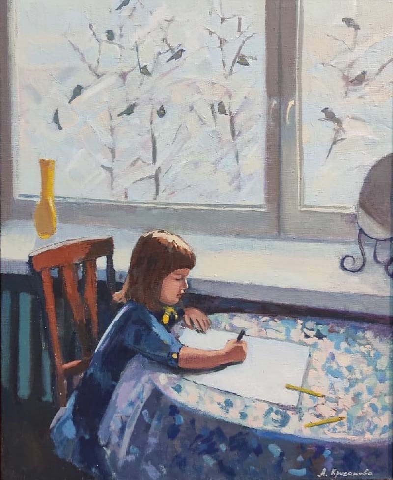 Екатерины Андреевой. «Зимнее утро», 2018 г.