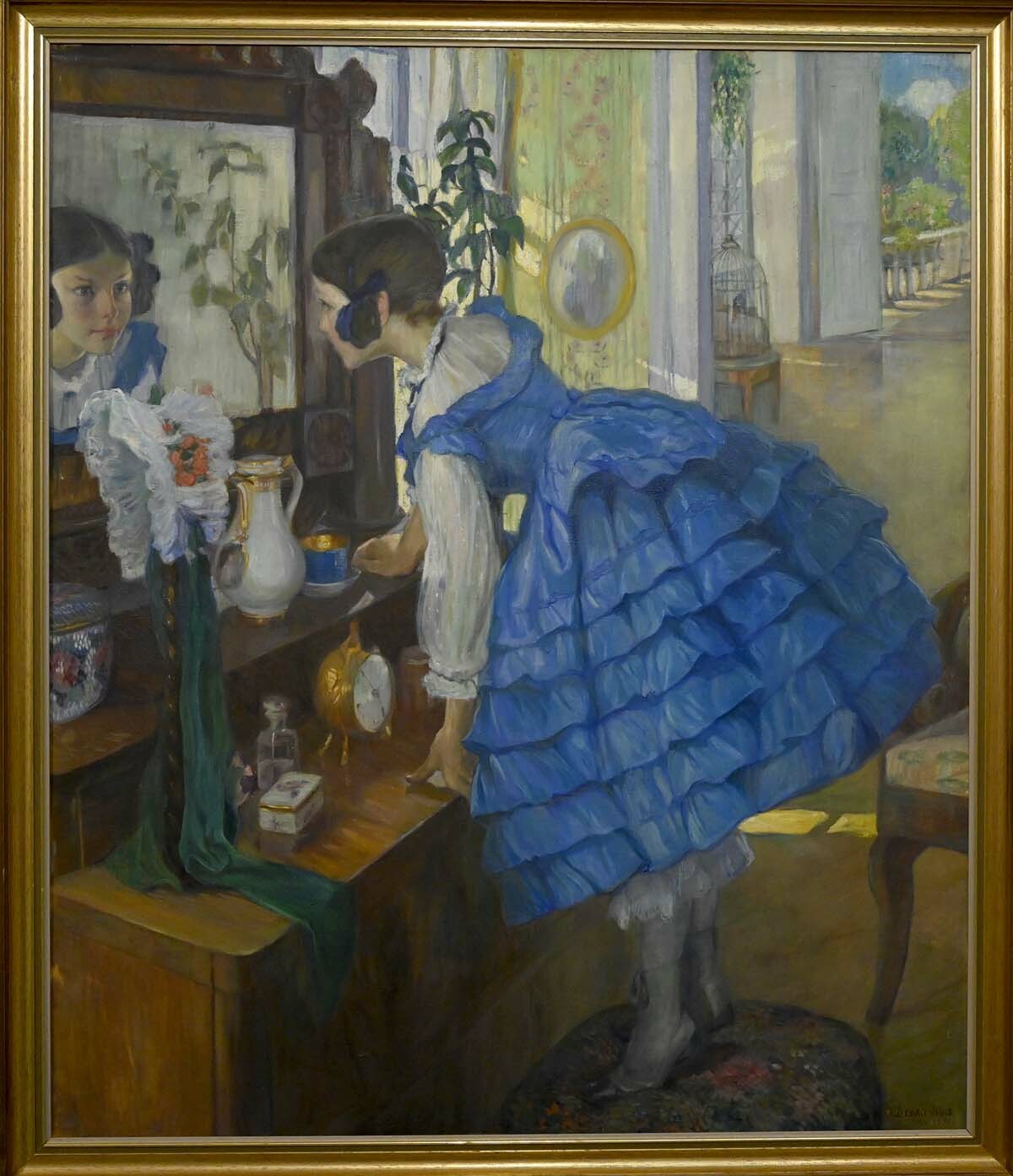 Ольга Делла-Вос-Кардовская. «Маленькая женщина». 1910 г. Фото: Сергей Ещенко. Ольга Делла-Вос-Кардовская. «Маленькая женщина». 1910 г. Фото: Сергей Ещенко.