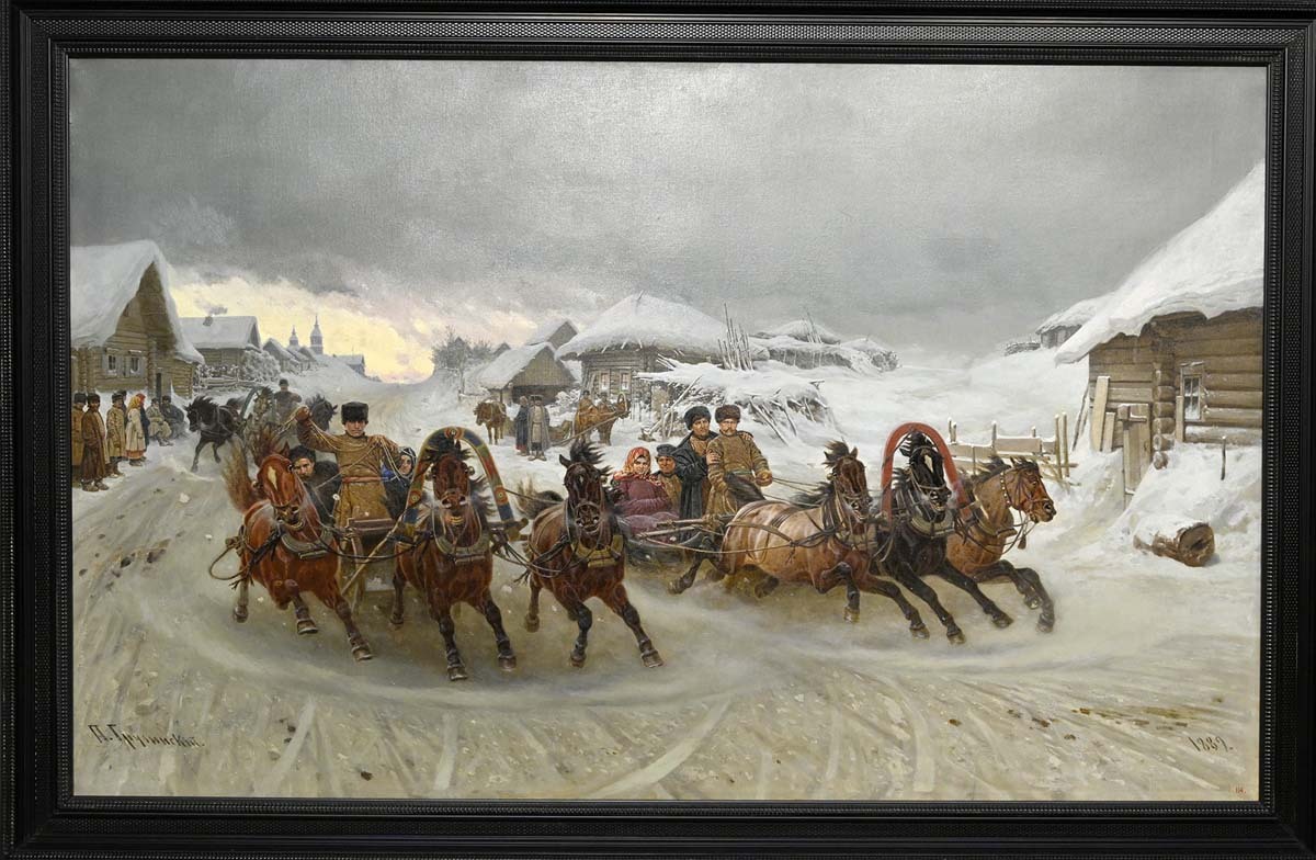 Петр Грузинский. «Масленица». 1889 г. Фото: Сергей Ещенко. Петр Грузинский. «Масленица». 1889 г. Фото: Сергей Ещенко.