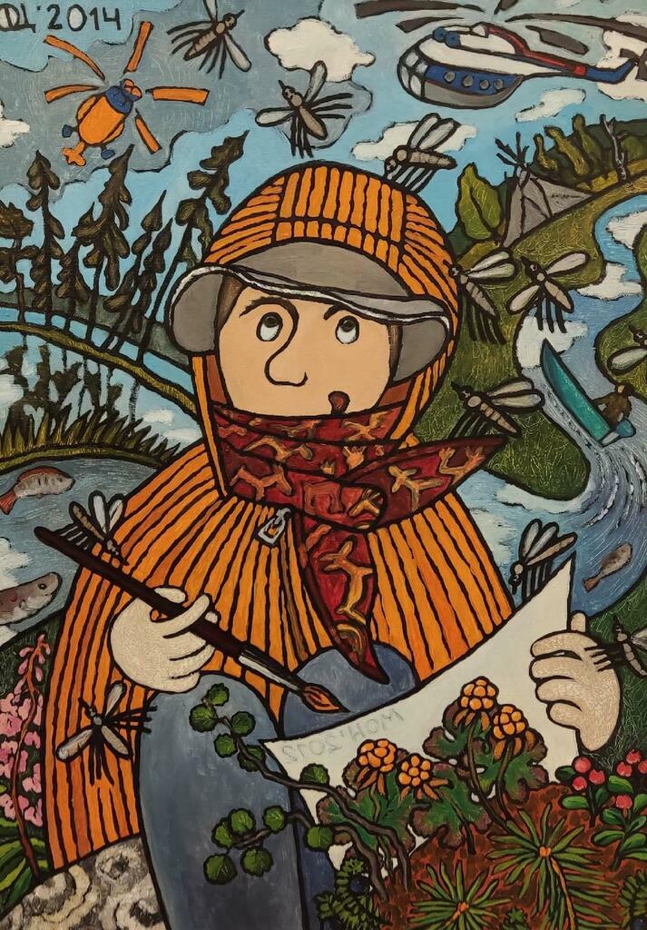 «Комариное лето». Мой первый северный пленэр. 2014 г. Фото: Екатерина Андреева. «Комариное лето». Мой первый северный пленэр. 2014 г. Фото: Екатерина Андреева.