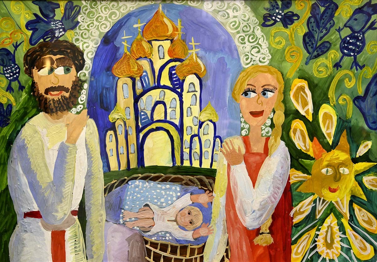 Алена Махначук, 11 лет. «Рождение Александра». Фото Сергея Ещенко. Алена Махначук, 11 лет. «Рождение Александра». Фото Сергея Ещенко.