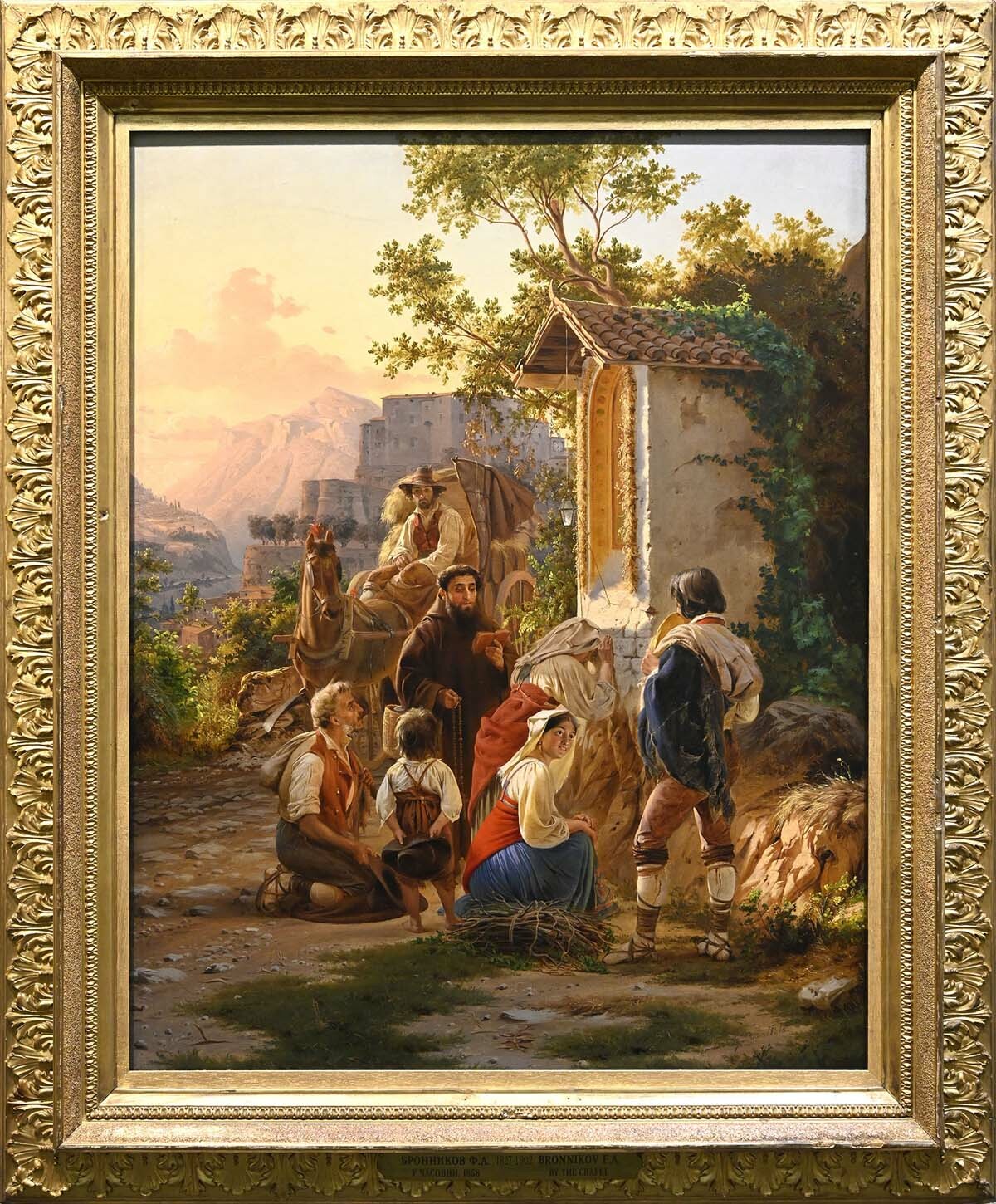 &laquo;У часовни&raquo;, 1858 г. Федор Бронников. Фото Сергея Ещенко.