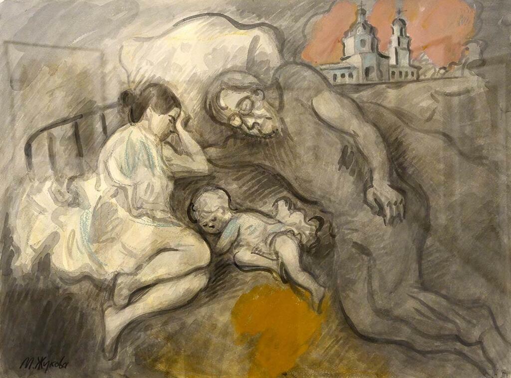 Марина Жукова. «Причастники», 2023 г. Фото Сергея Ещенко. Марина Жукова. «Причастники», 2023 г. Фото Сергея Ещенко.
