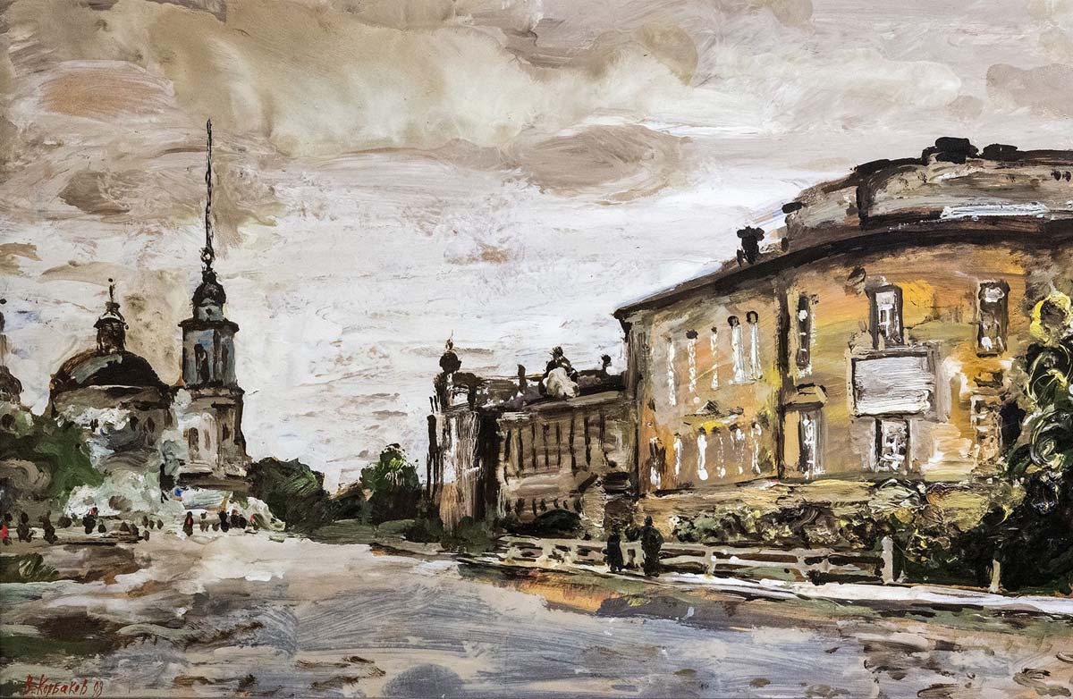 «Улица Батюшкова в Вологде», 1998 г. Фото Сергея Ещенко. «Улица Батюшкова в Вологде», 1998 г. Фото Сергея Ещенко.