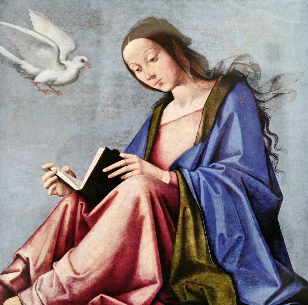 Лоренцо Коста. «Мария за чтением». 1505 г. Фото: Сергей Ещенко.