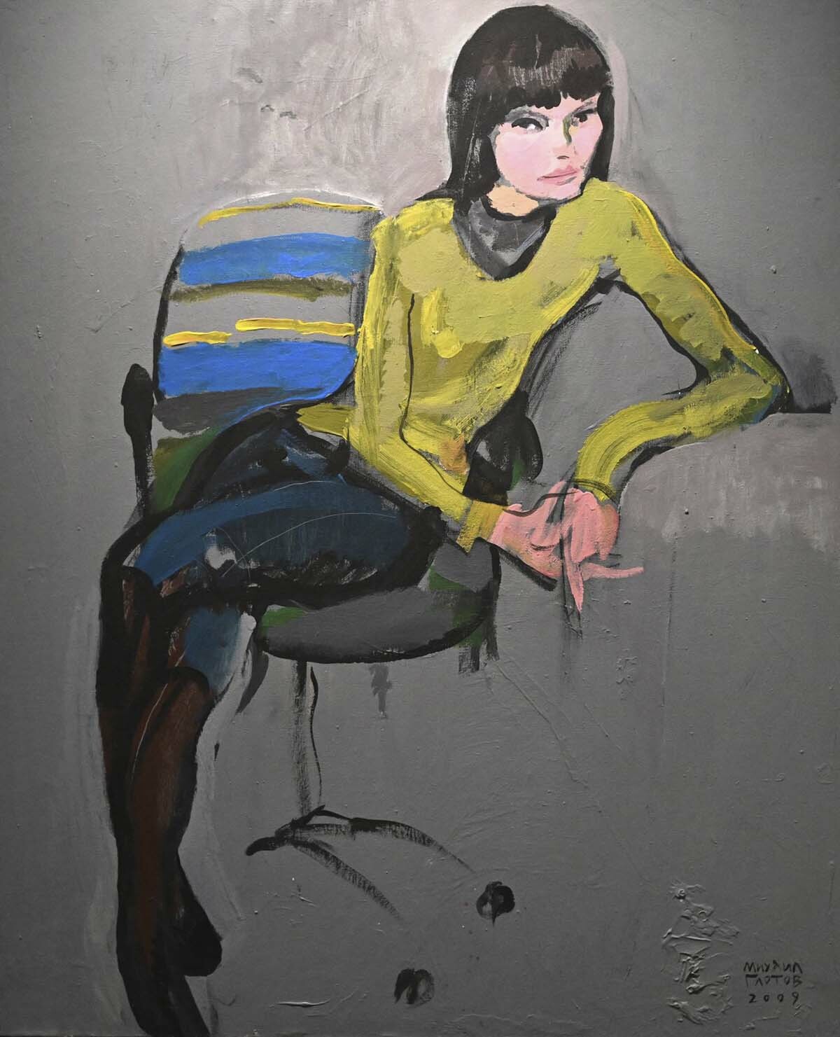 «Брюнетка в кресле», М. Глотов. Фото Льва Федосеева. «Брюнетка в кресле», М. Глотов. Фото Льва Федосеева.