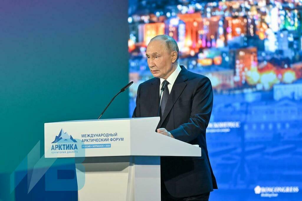 И.Громов. В.В.Путин в Мурманске.