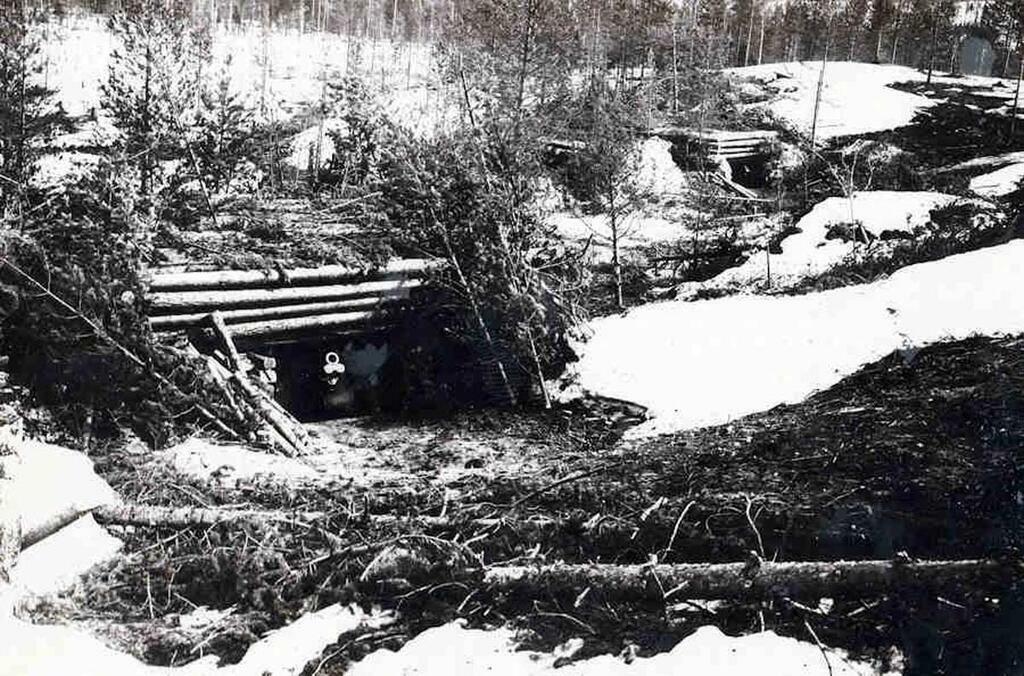 из коллекции Евгения Мироничева. Позиции артиллерии 104-й стрелковой дивизии. Кандалакшское направление, 1943 год.